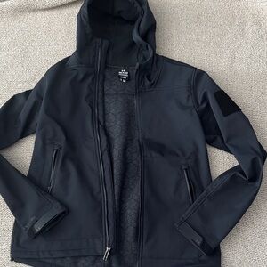 Men's Black Hooded Jacket